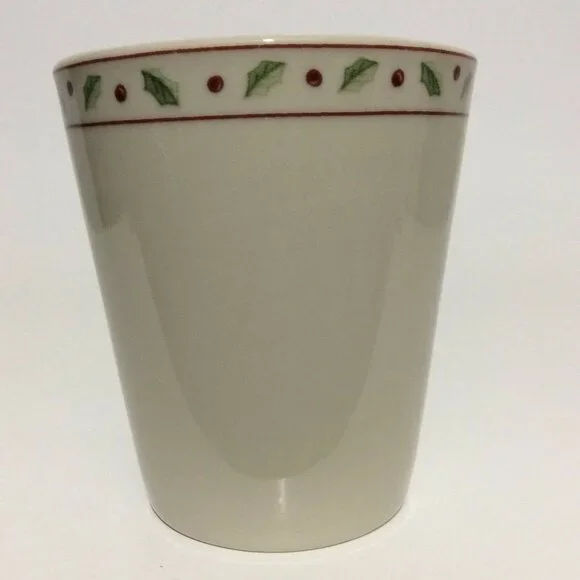 CHRISTMAS merry brite coffee mug cup poinsettia - Picture 5 of 12